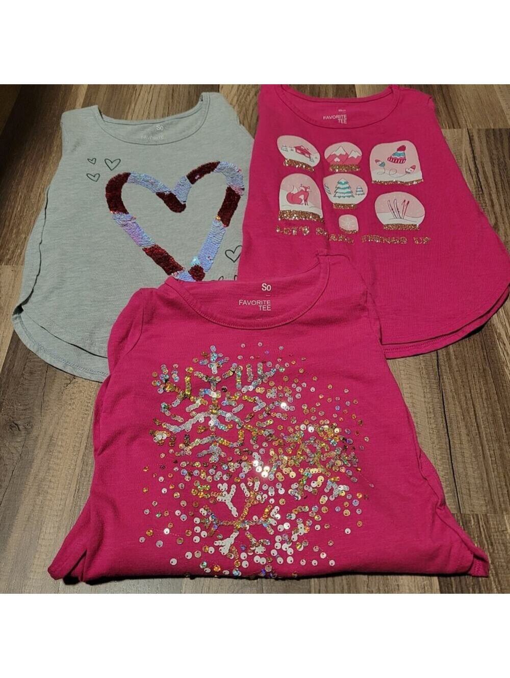 Girls SO Holiday Favorite Tee Size XXS Bundle